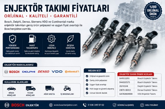 Enjektör Takımı Fiyatları 2026 | Orijinal Dizel ve Benzinli Enjektör Takımları