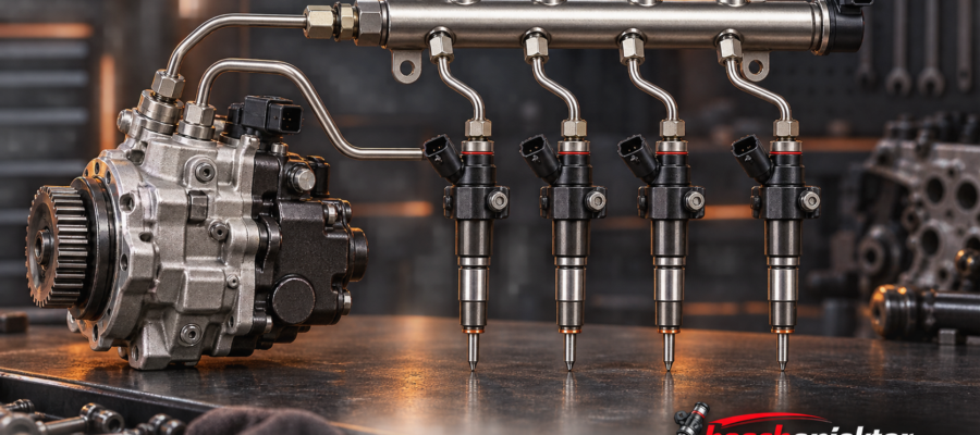 Denso Common Rail pompa rail ve enjektör sistemi