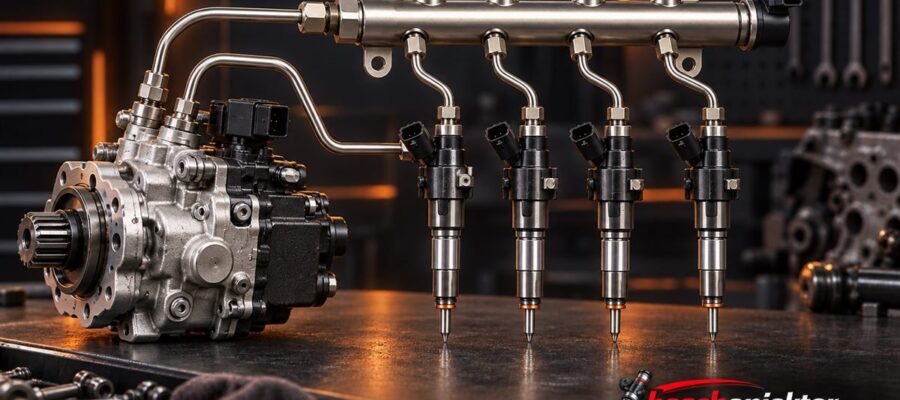 VDO Continental piezo Common Rail pompa rail ve enjektör sistemi